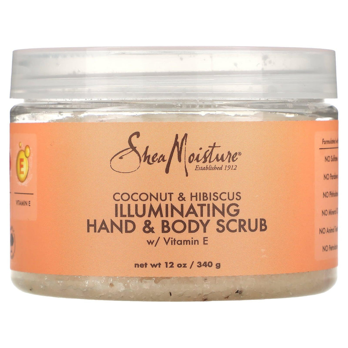 SheaMoisture, Illuminating Hand & Body Scrub, Coconut & Hibiscus, 12 oz (340 g) - Supply Center USA