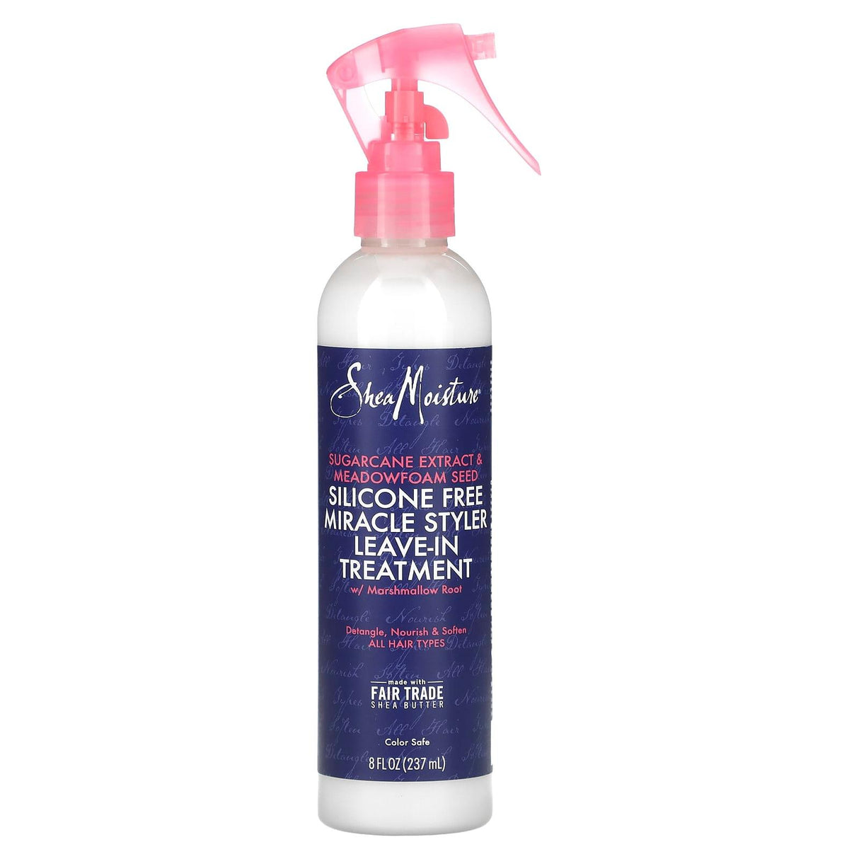 SheaMoisture, Silicon Free Miracle Styler Leave-In Treatment, Sugarcane Extract & Meadowfoam Seed, 8 fl oz (237 ml) - Supply Center USA
