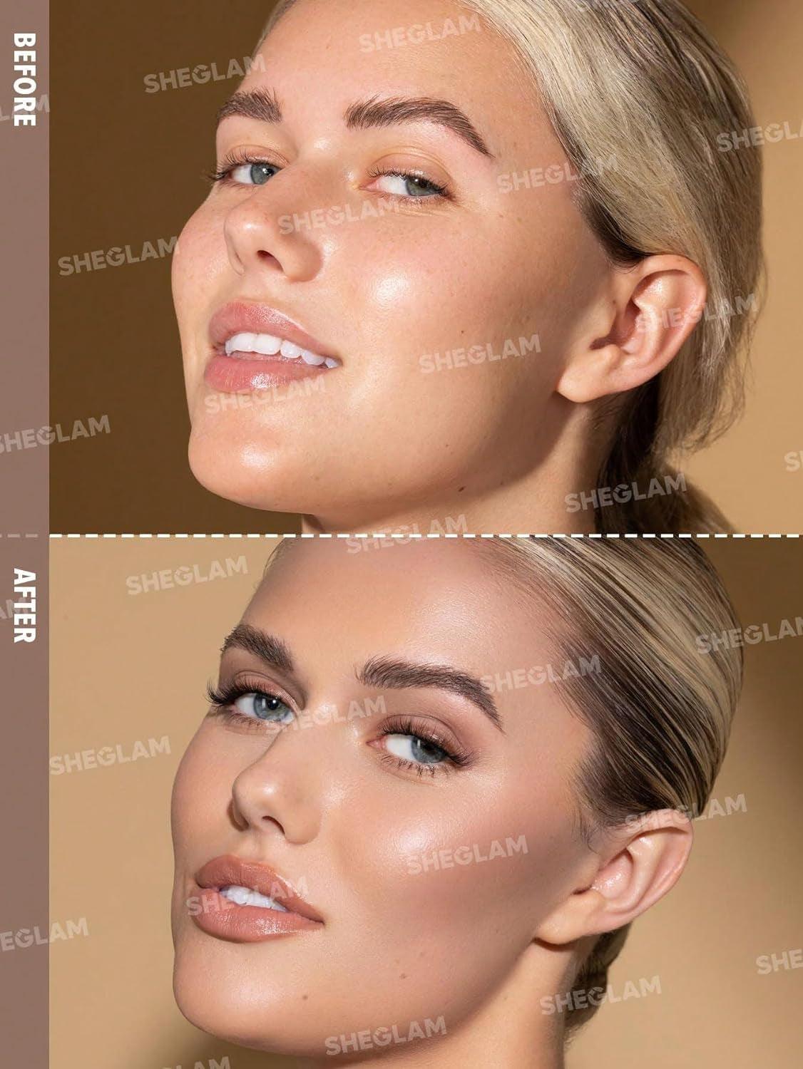 SHEGLAM Sun Sculpt Cool Toned Liquid Contour Stick Long Lasting Cream Bronzer Makeup - Soft Tan - Supply Center USA