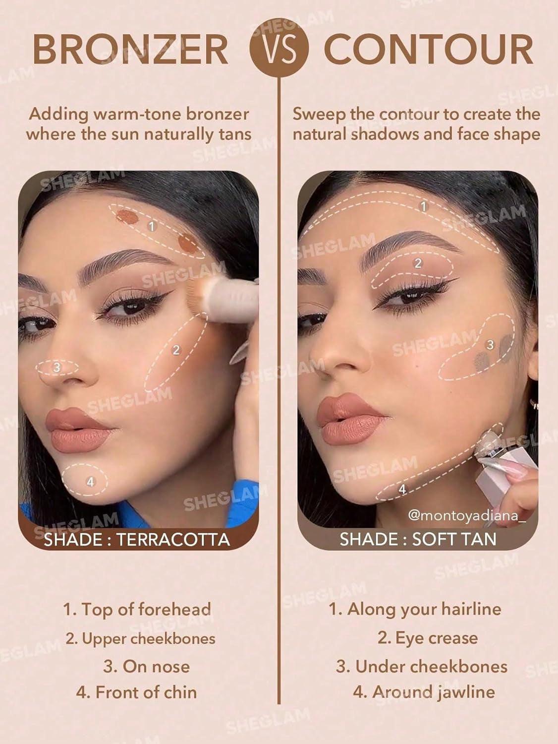 SHEGLAM Sun Sculpt Cool Toned Liquid Contour Stick Long Lasting Cream Bronzer Makeup - Soft Tan - Supply Center USA