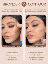 SHEGLAM Sun Sculpt Cool Toned Liquid Contour Stick Long Lasting Cream Bronzer Makeup - Soft Tan - Supply Center USA