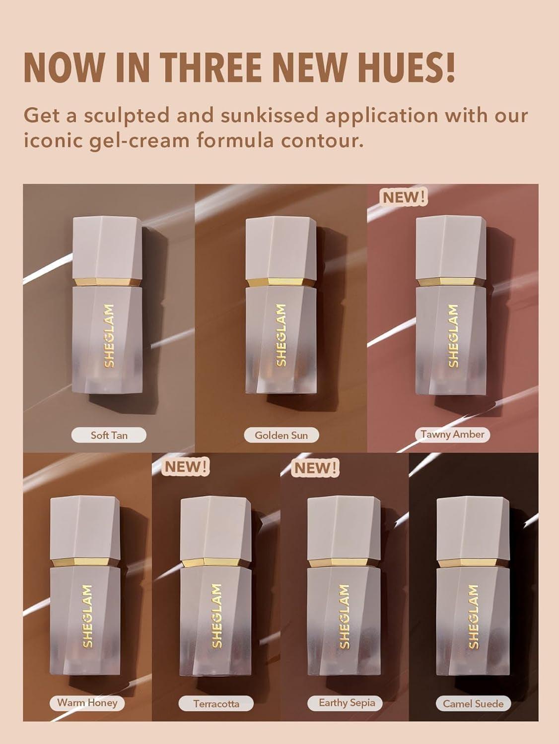 SHEGLAM Sun Sculpt Cool Toned Liquid Contour Stick Long Lasting Cream Bronzer Makeup - Soft Tan - Supply Center USA