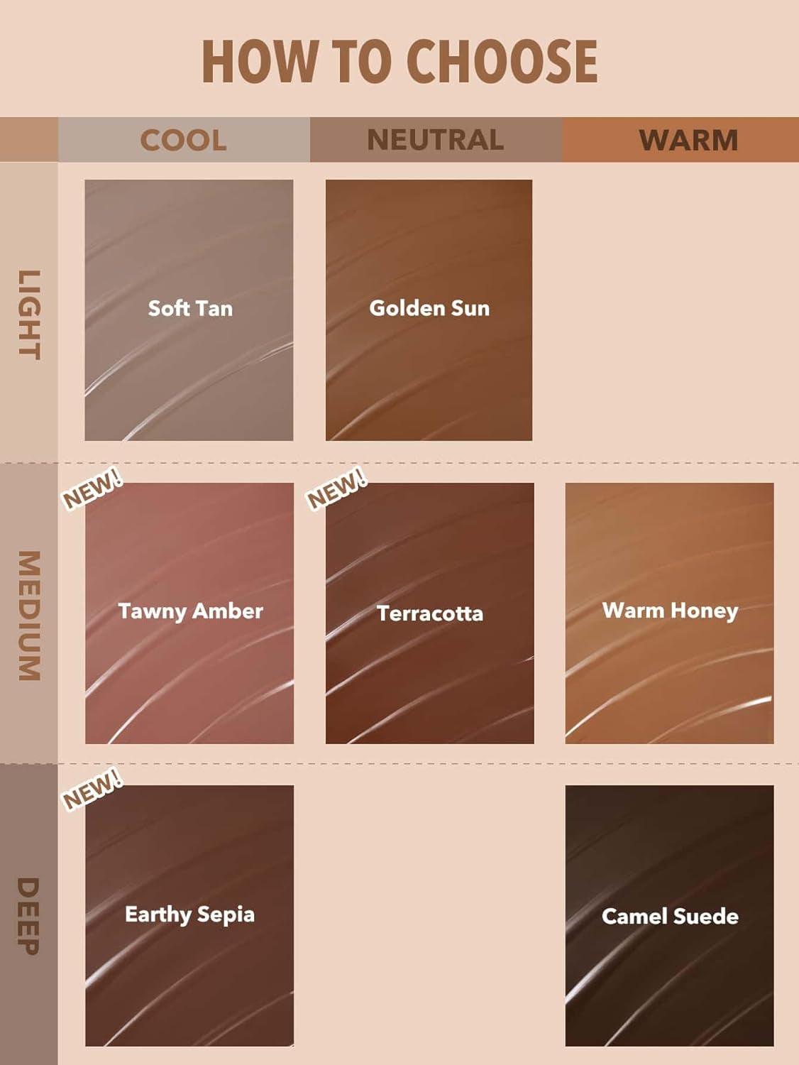 SHEGLAM Sun Sculpt Cool Toned Liquid Contour Stick Long Lasting Cream Bronzer Makeup - Soft Tan - Supply Center USA