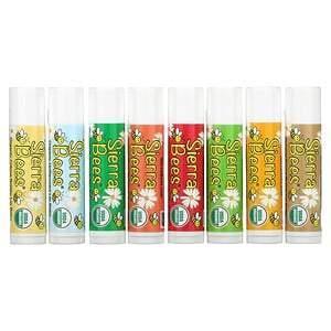 Sierra Bees, Organic Lip Balms Combo Pack, 8 Pack, .15 oz (4.25 g) Each - Supply Center USA