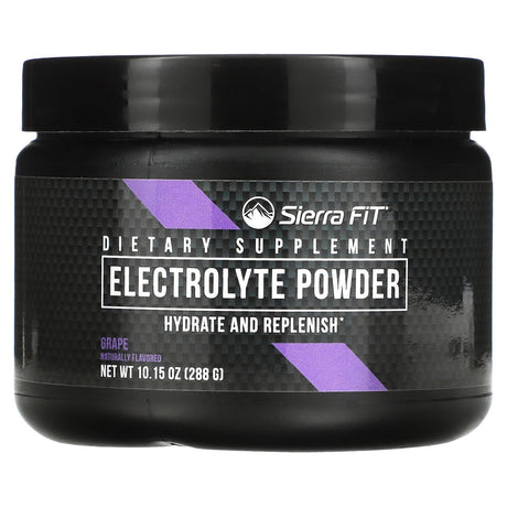 Sierra Fit, Electrolyte Powder, Grape, 10.15 oz (288 g) - Supply Center USA