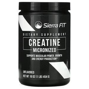 Sierra Fit, Micronized Creatine Powder, Unflavored, 16 oz (454 g) - Supply Center USA