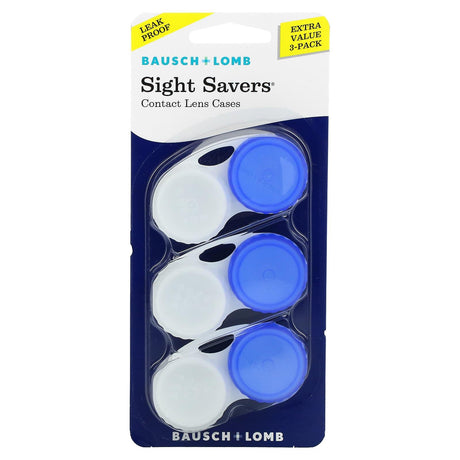 Sight Savers, Contact Lens Cases, 3 Pack - Supply Center USA