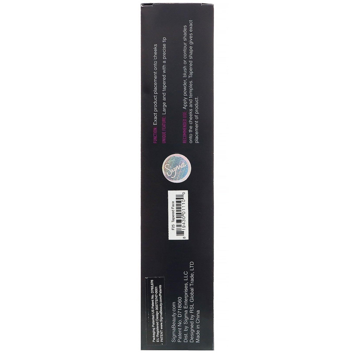 Sigma, F25, Tapered Face Brush, 1 Brush - Supply Center USA