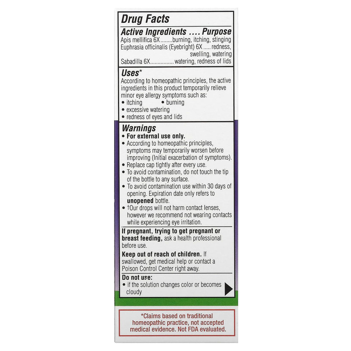Similasan, Allergy Eye Relief, Sterile Eye Drops, 0.33 fl oz (10 ml) - Supply Center USA