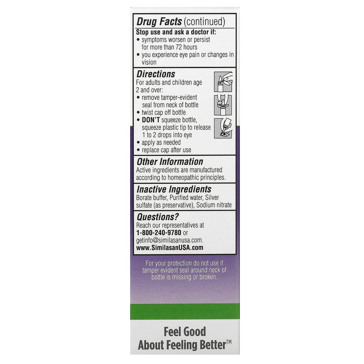 Similasan, Allergy Eye Relief, Sterile Eye Drops, 0.33 fl oz (10 ml) - Supply Center USA