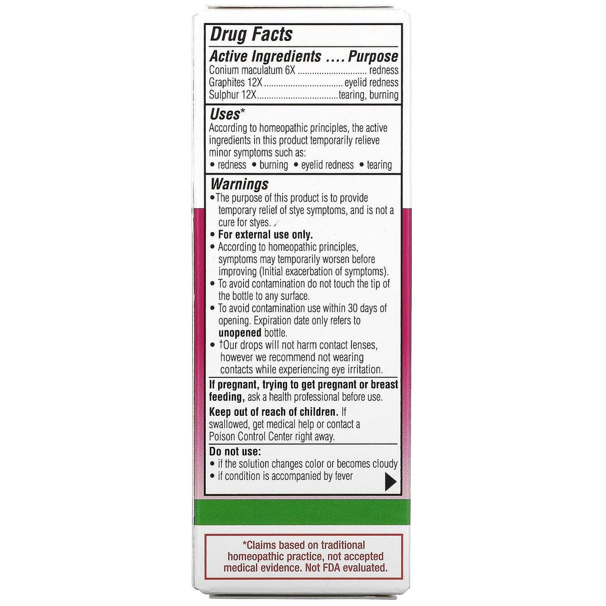 Similasan, Stye Eye Relief, Sterile Eye Drops, 0.33 fl oz (10 ml) - Supply Center USA