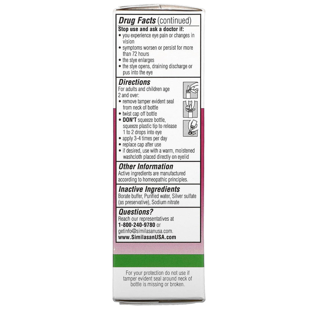 Similasan, Stye Eye Relief, Sterile Eye Drops, 0.33 fl oz (10 ml) - Supply Center USA