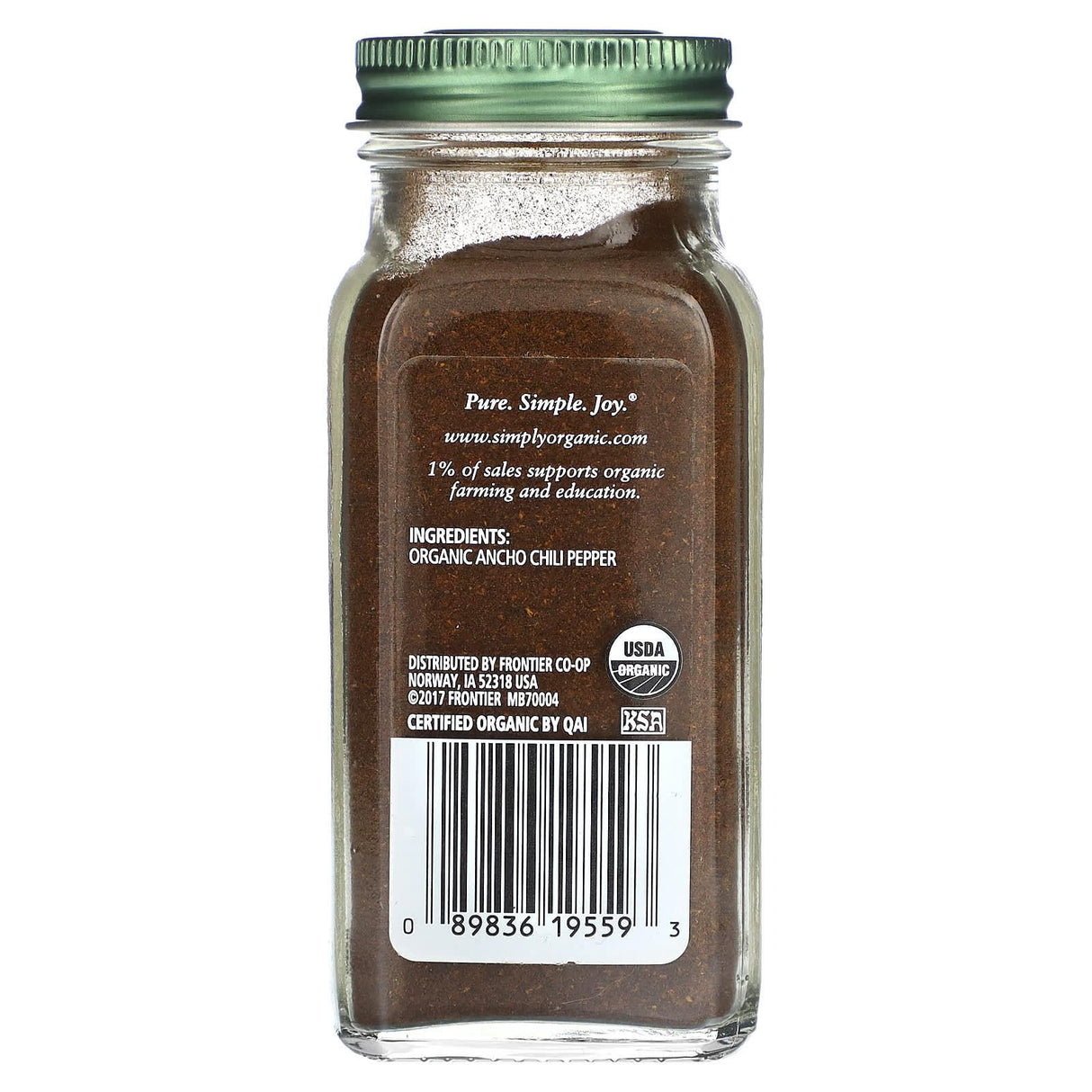 Simply Organic, Ancho Chili Powder, 2.85 oz (81 g) - Supply Center USA
