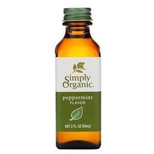 Simply Organic, Peppermint Flavor, 2 fl oz (59 ml) - Supply Center USA