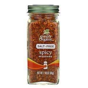 Simply Organic, Spicy Seasoning, Salt-Free, 2.40 oz (69 g) - Supply Center USA