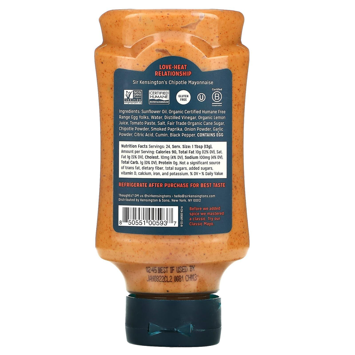Sir Kensington's, Chipotle Mayonnaise, 12 fl oz (354 ml) - Supply Center USA