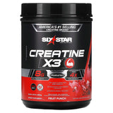 SIXSTAR, Creatine X3, Fruit Punch, 2.18 lbs (990 g) - Supply Center USA