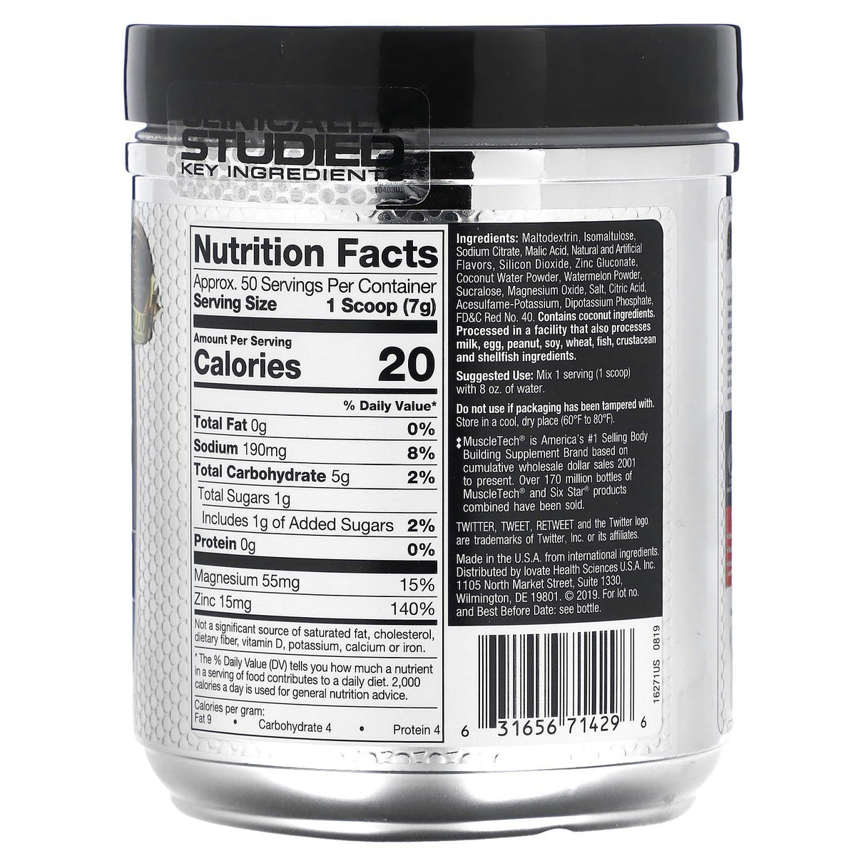 SIXSTAR, Elite Series, Ultimate Hydration, Watermelon, 12.5 oz (354 g) - Supply Center USA