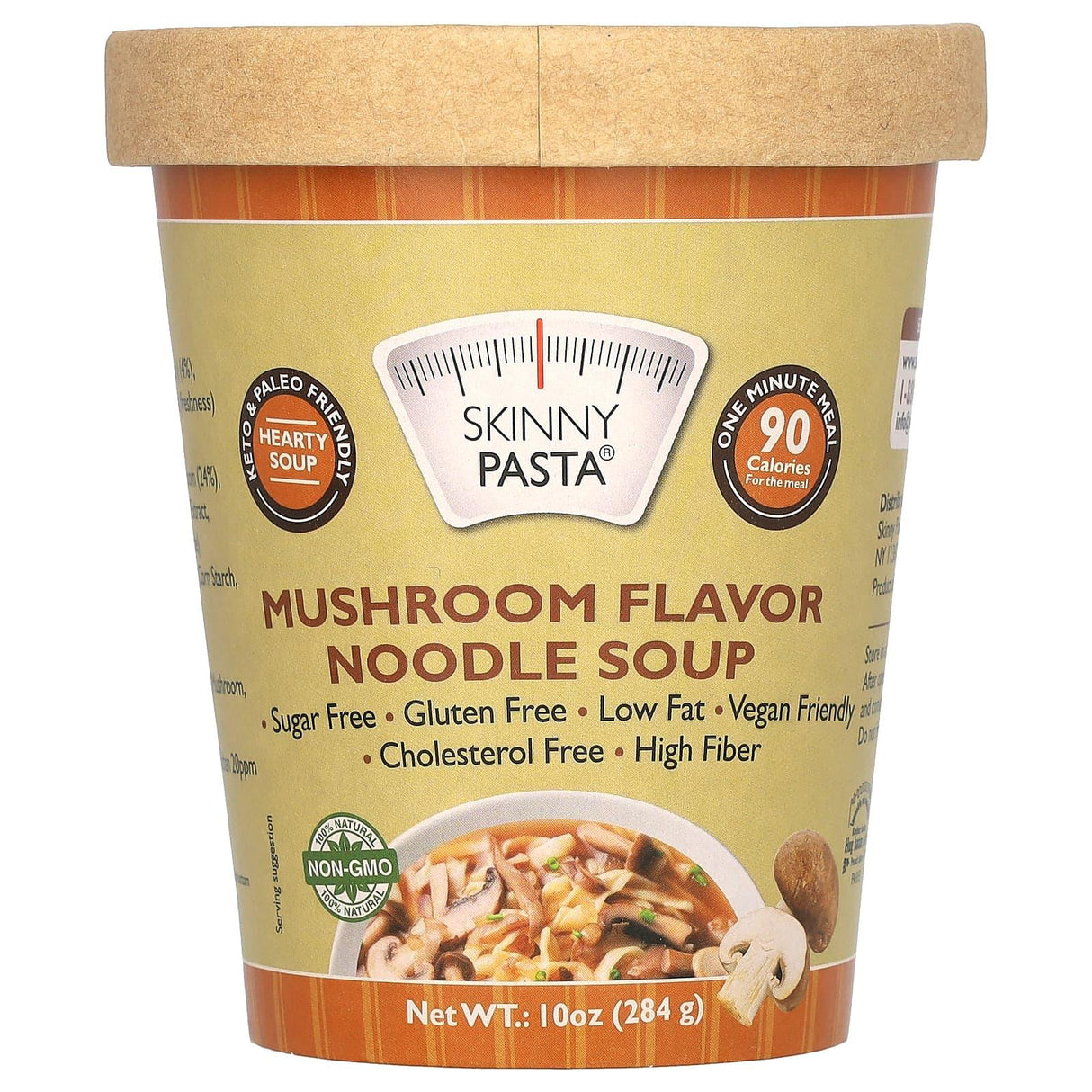 Skinny Pasta, Noodle Soup, Mushroom , 10 oz (284 g) - Supply Center USA