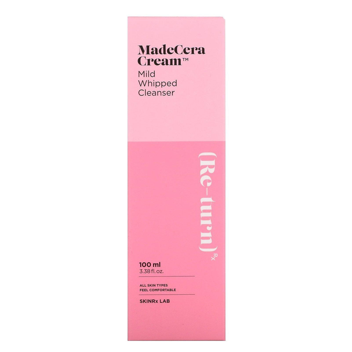 SkinRx Lab, MadeCera Cream, Mild Whipped Cleanser, 3.38 fl oz (100 ml) - Supply Center USA