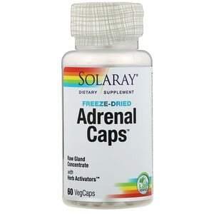 Solaray, Adrenal Caps, 60 VegCaps - Supply Center USA