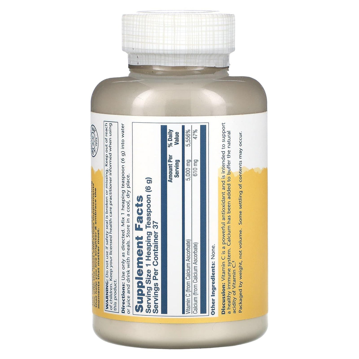 Solaray, Buffered Vitamin C Powder, 5,000 mg, 8 oz (227 g) - Supply Center USA