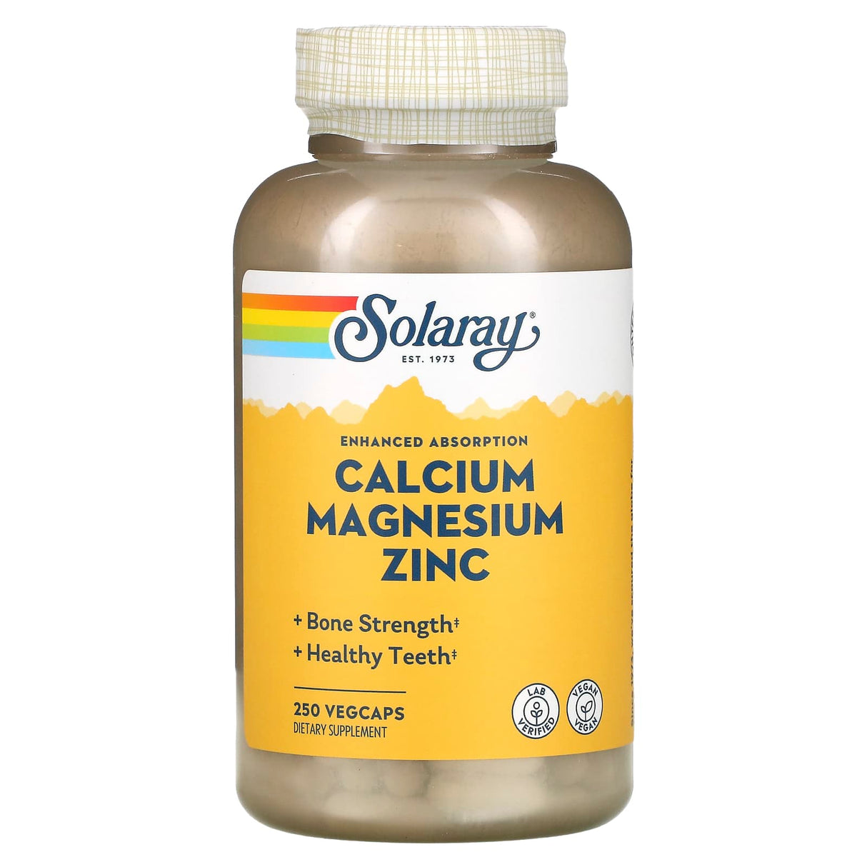 Solaray, Calcium Magnesium Zinc, 100 VegCaps - Supply Center USA