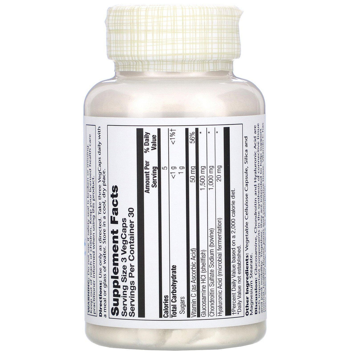 Solaray, Glucosamine Chondroitin Hyaluronic Acid, 90 VegCaps - Supply Center USA