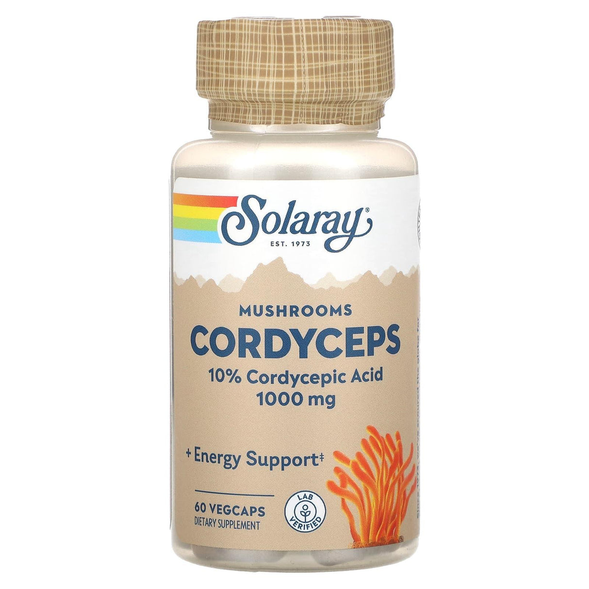 Solaray, Mushrooms, Cordyceps, 500 mg, 60 VegCaps - Supply Center USA