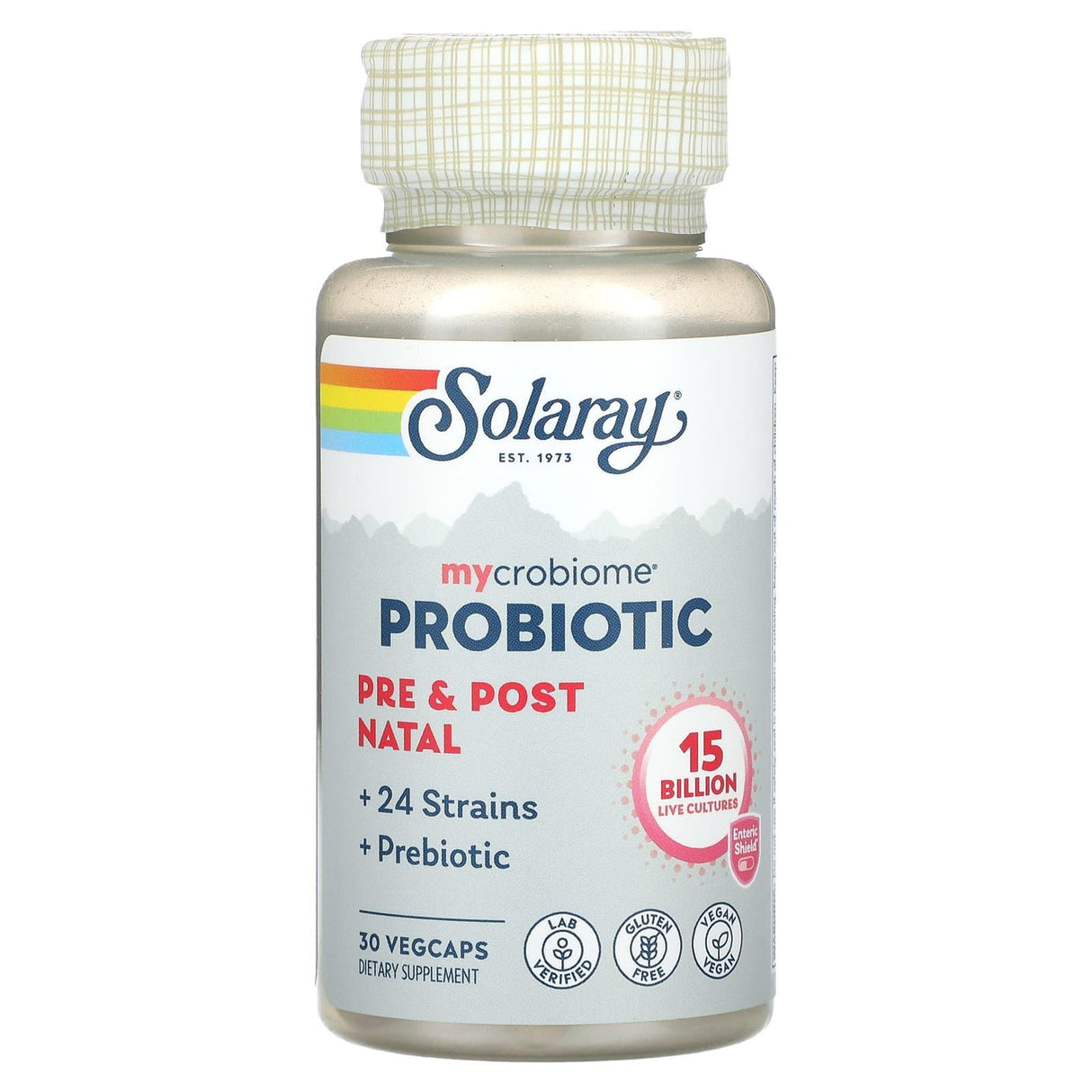 Solaray, Mycrobiome Probiotic, Pre & Post Natal, 15 Billion, 30 VegCaps - Supply Center USA