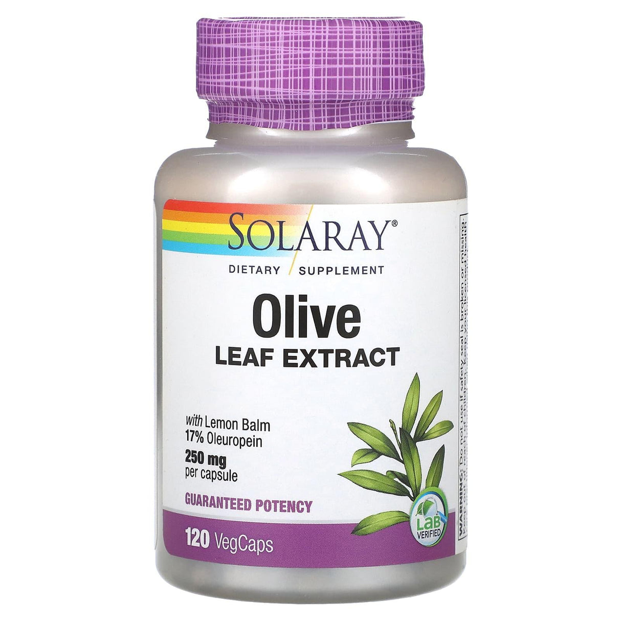 Solaray, Olive Leaf Extract, 250 mg , 120 VegCaps - Supply Center USA