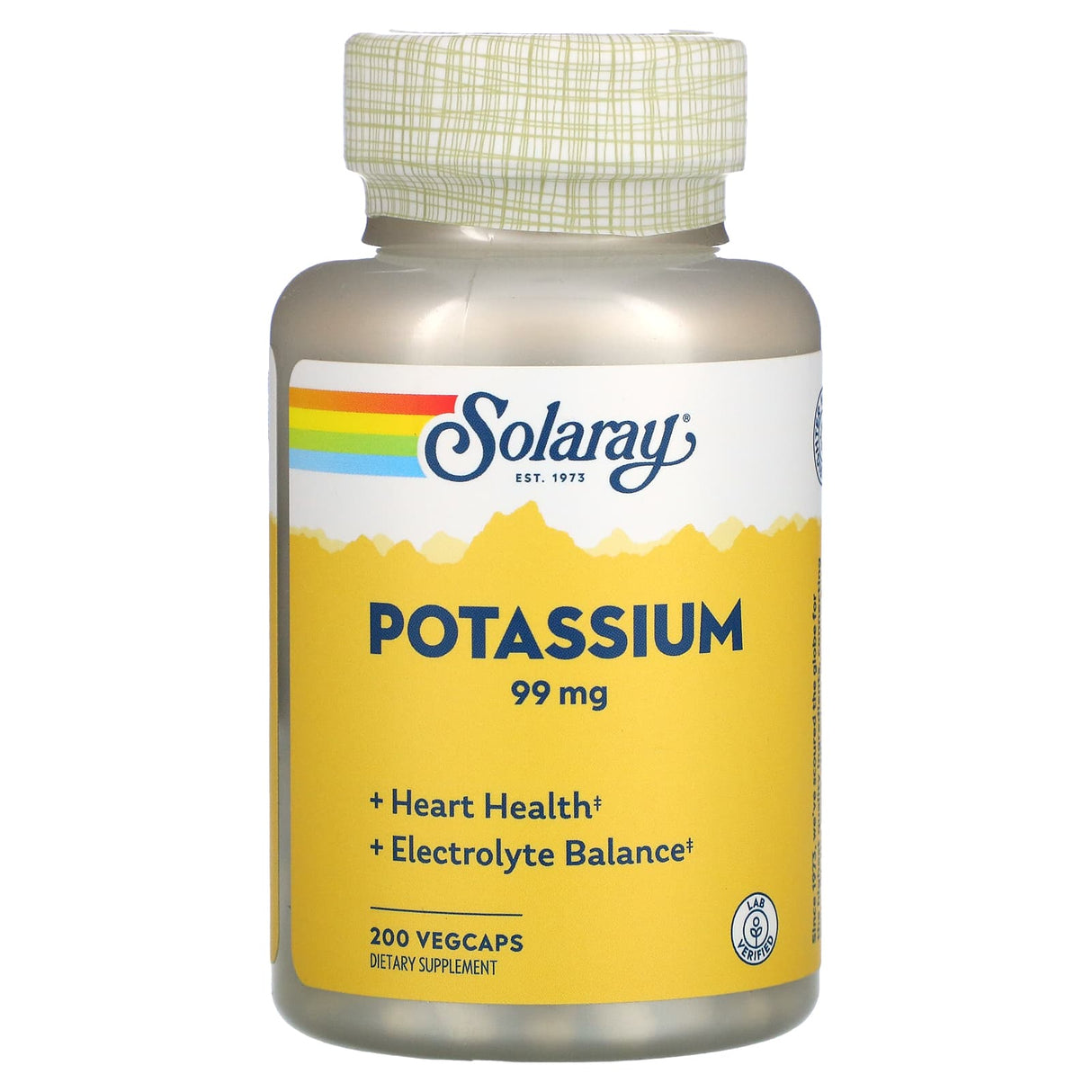 Solaray, Potassium, 99 mg, 100 VegCaps - Supply Center USA