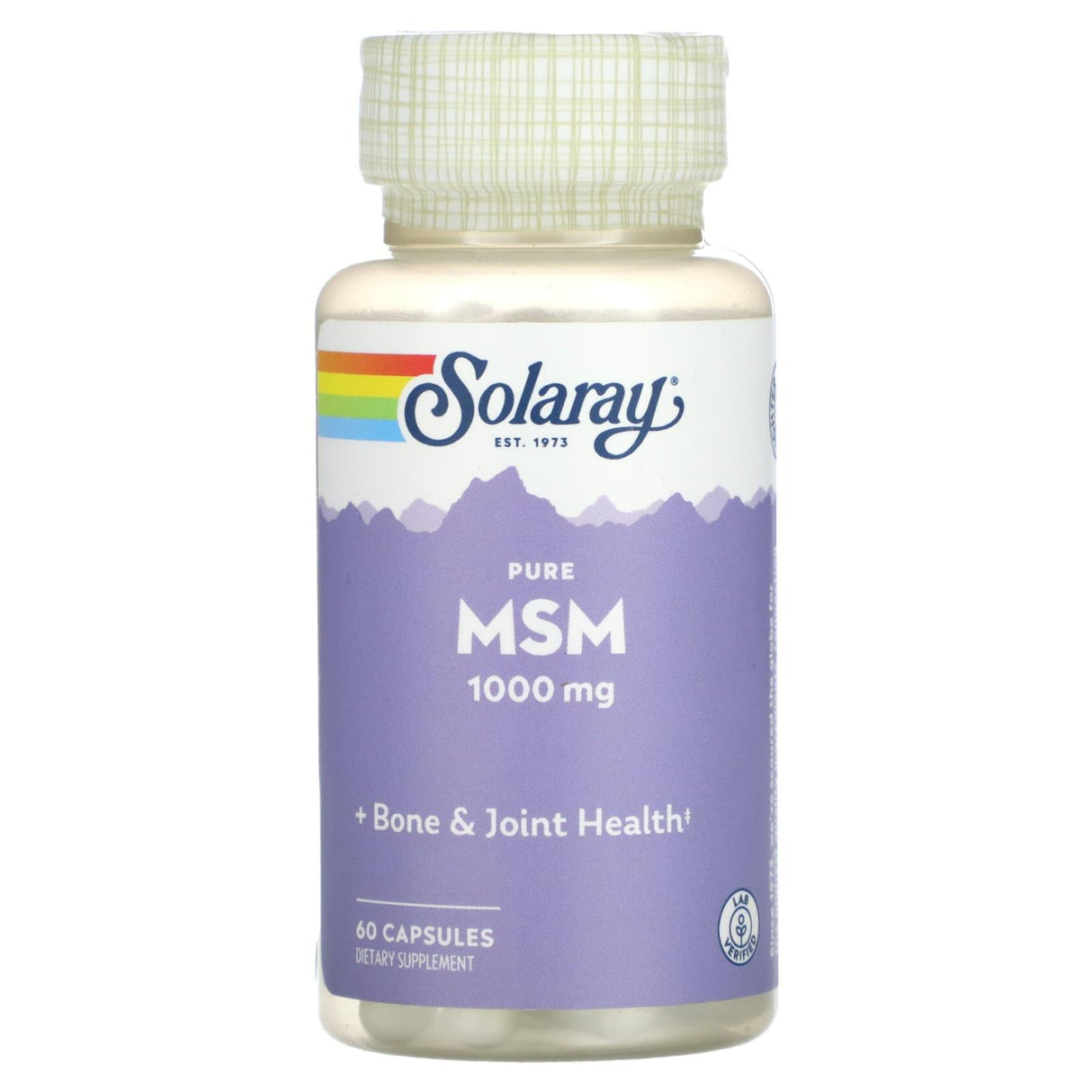 Solaray, Pure, MSM, 1,000 mg , 60 Capsules - Supply Center USA