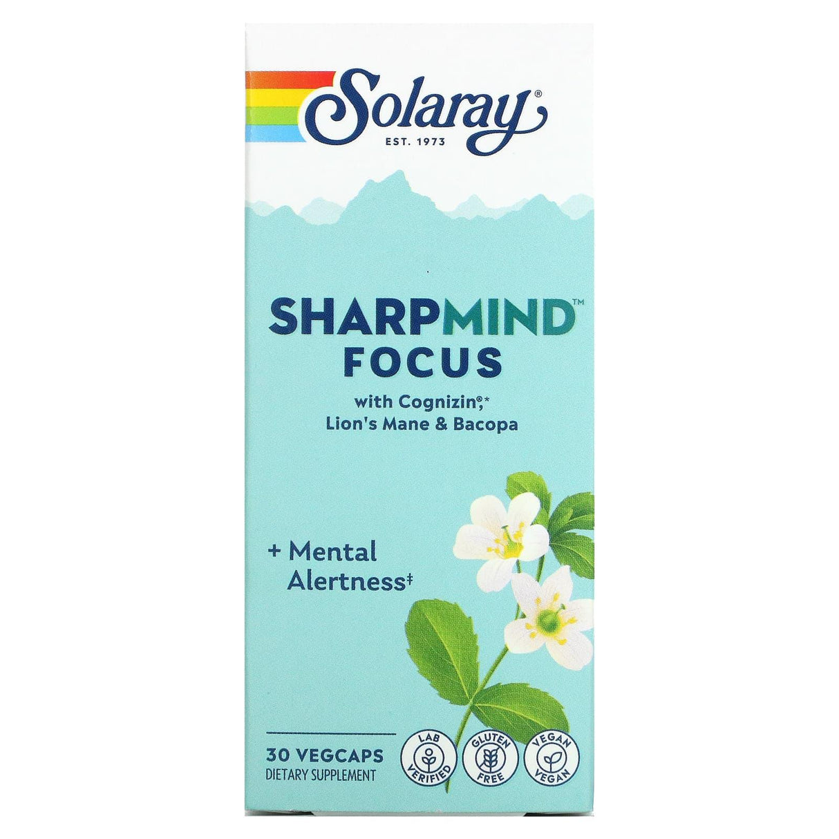 Solaray, SharpMind Focus, 30 Vegcaps - Supply Center USA