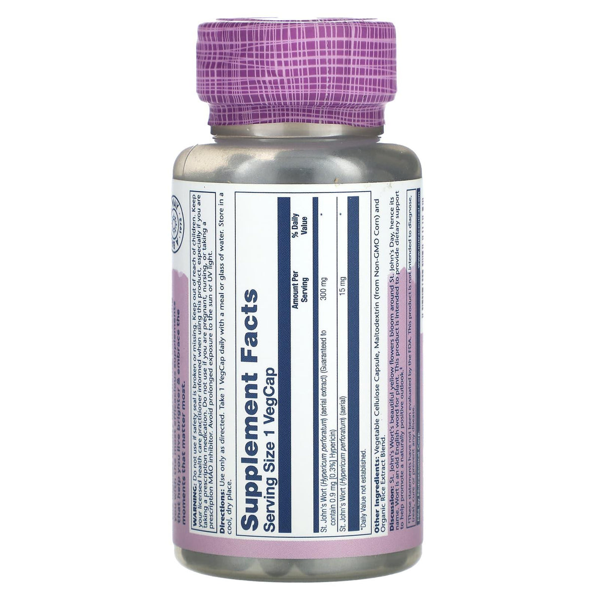 Solaray, Vital Extracts, St. John's Wort, 300 mg, 60 VegCaps - Supply Center USA