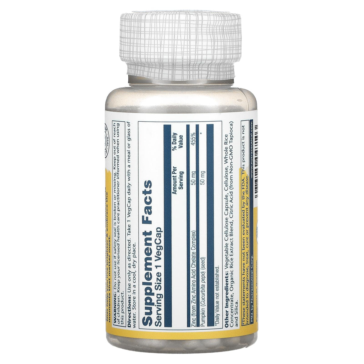 Solaray, Zinc, 50 mg, 100 VegCaps - Supply Center USA