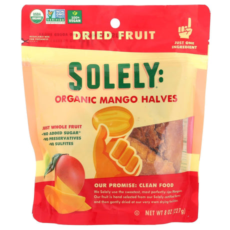 Solely, Organic Mango Halves, 8 oz (227 g) - Supply Center USA