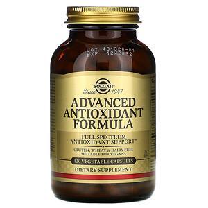 Solgar, Advanced Antioxidant Formula, 120 Vegetable Capsules - Supply Center USA