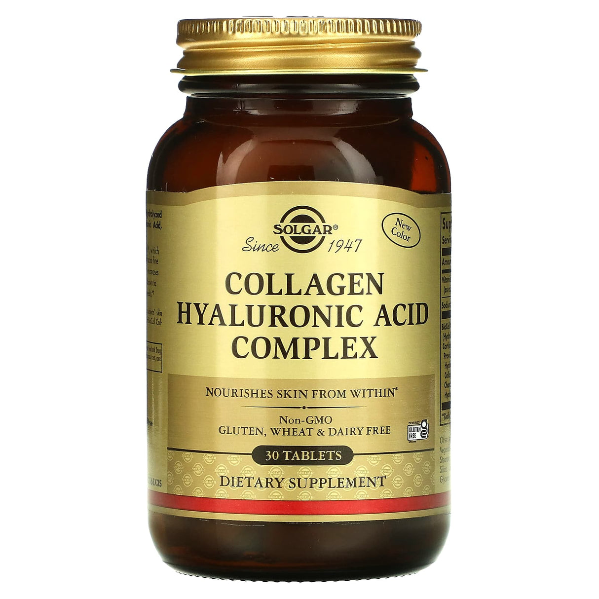 Solgar, Collagen Hyaluronic Acid Complex, 30 Tablets - Supply Center USA