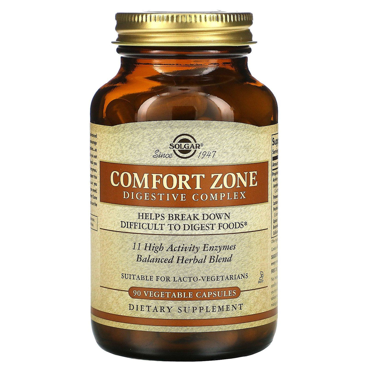 Solgar, Comfort Zone Digestive Complex, 90 Vegetable Capsules - Supply Center USA