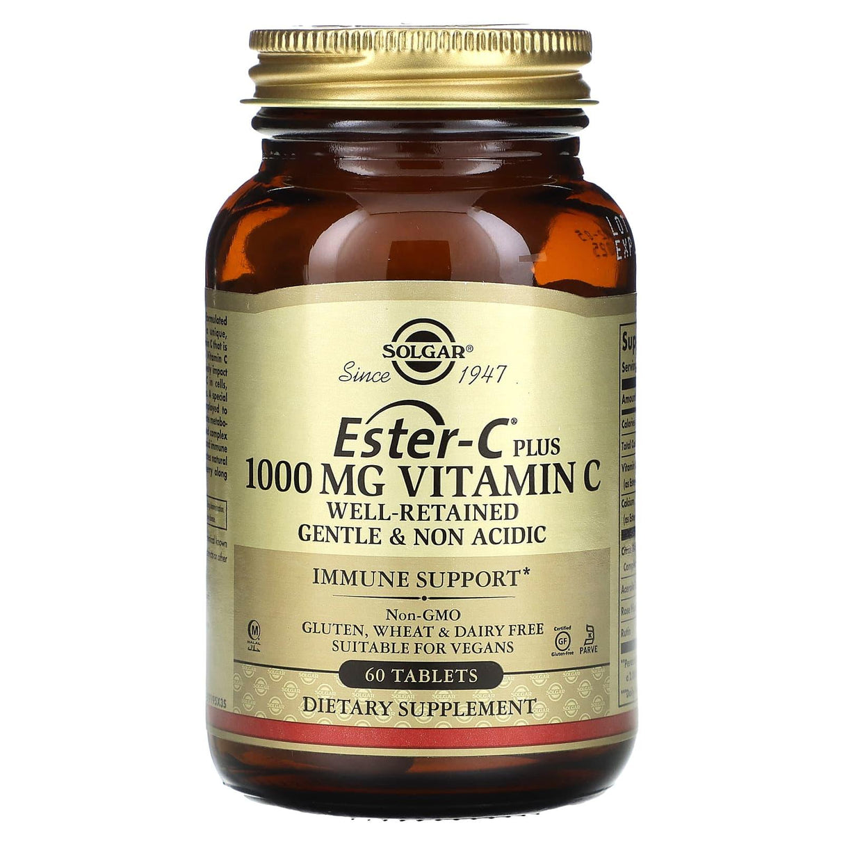 Solgar, Ester-C Plus, Vitamin C, 1,000 mg, 180 Tablets - Supply Center USA