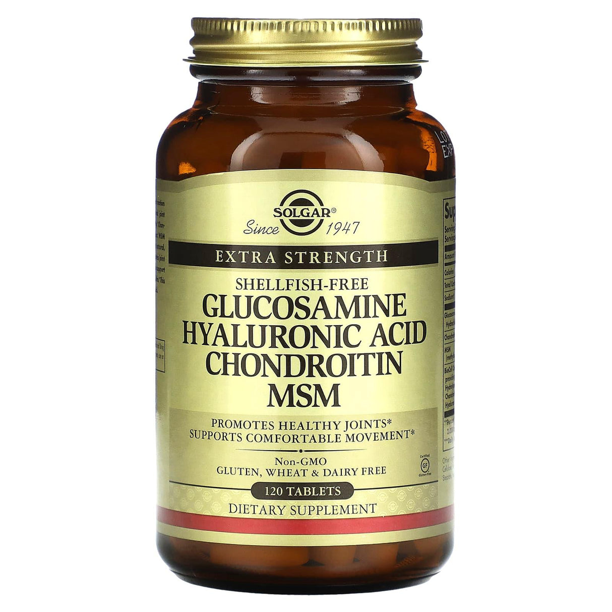 Solgar, Glucosamine Hyaluronic Acid Chondroitin MSM, 120 Tablets - Supply Center USA