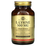 Solgar, L-Lysine, Free Form, 500 mg, 100 Vegetable Capsules - Supply Center USA