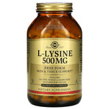 Solgar, L-Lysine, Free Form, 500 mg, 100 Vegetable Capsules - Supply Center USA