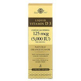 Solgar, Liquid Vitamin D3, Natural Orange Flavor, 125 mcg (5,000 IU), 2 fl oz (59 ml) - Supply Center USA