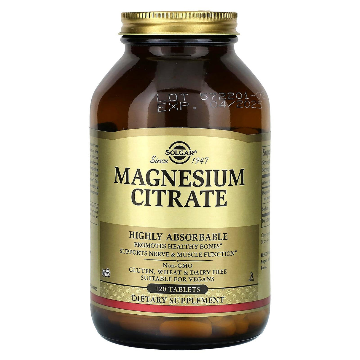 Solgar, Magnesium Citrate, 60 Tablets - Supply Center USA