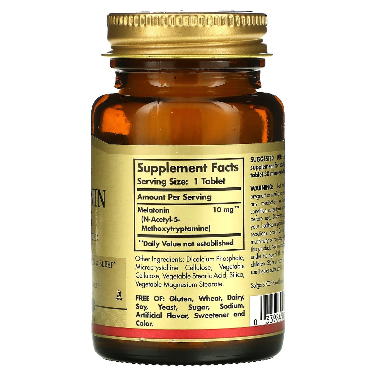 Solgar, Melatonin, 10 mg, 60 Tablets - Supply Center USA