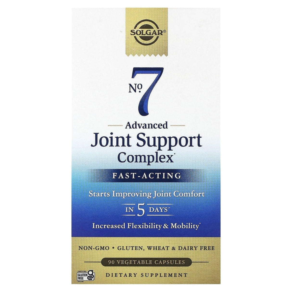 Solgar, No. 7, Advanced Joint Support Complex, 90 Vegetable Capsules - Supply Center USA
