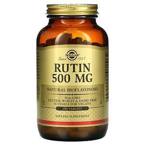 Solgar, Rutin, 500 mg, 250 Tablets - Supply Center USA