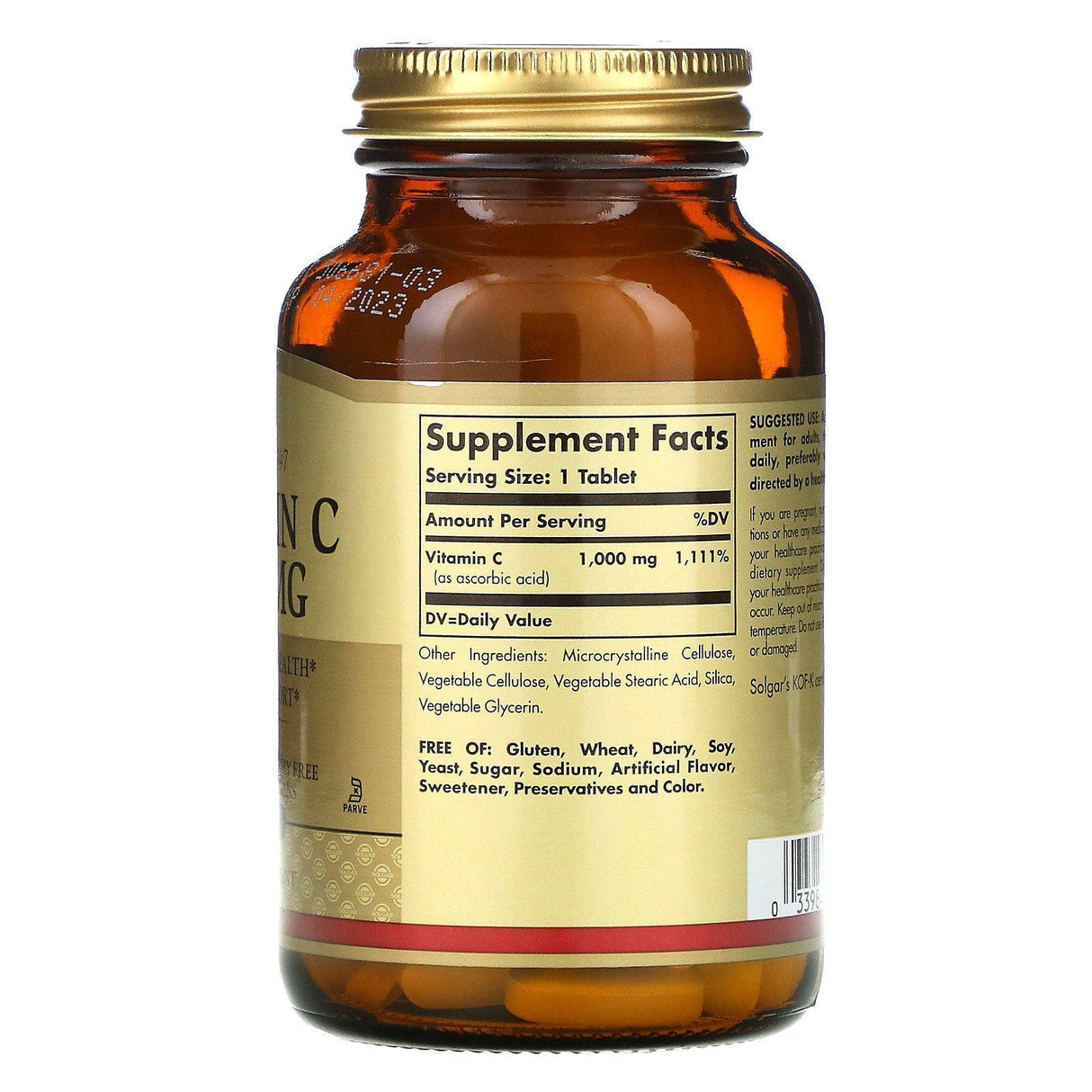 Solgar, Vitamin C, 1,000 mg, 90 Tablets - Supply Center USA